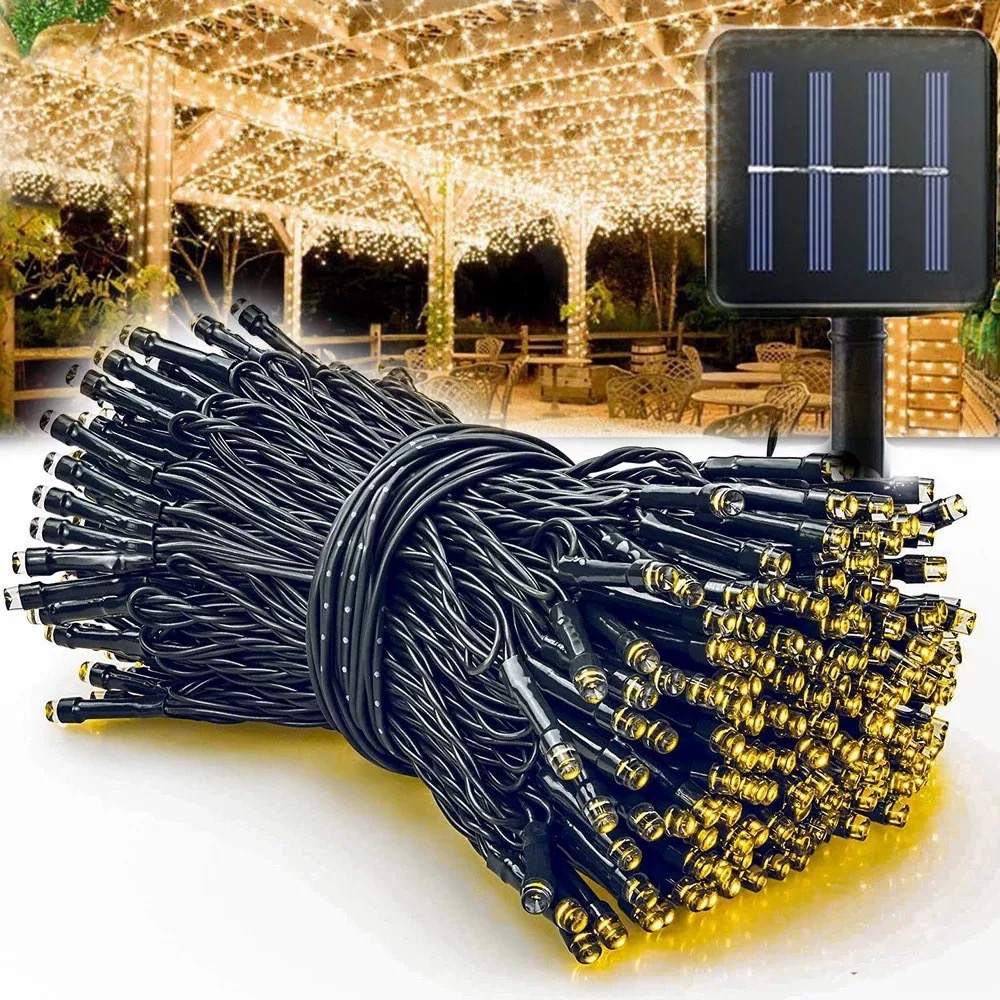 Outdoor Power For Xmas Lights - Zonne-energie Fairy lichtslingers Tuin Kerst Bruiloft