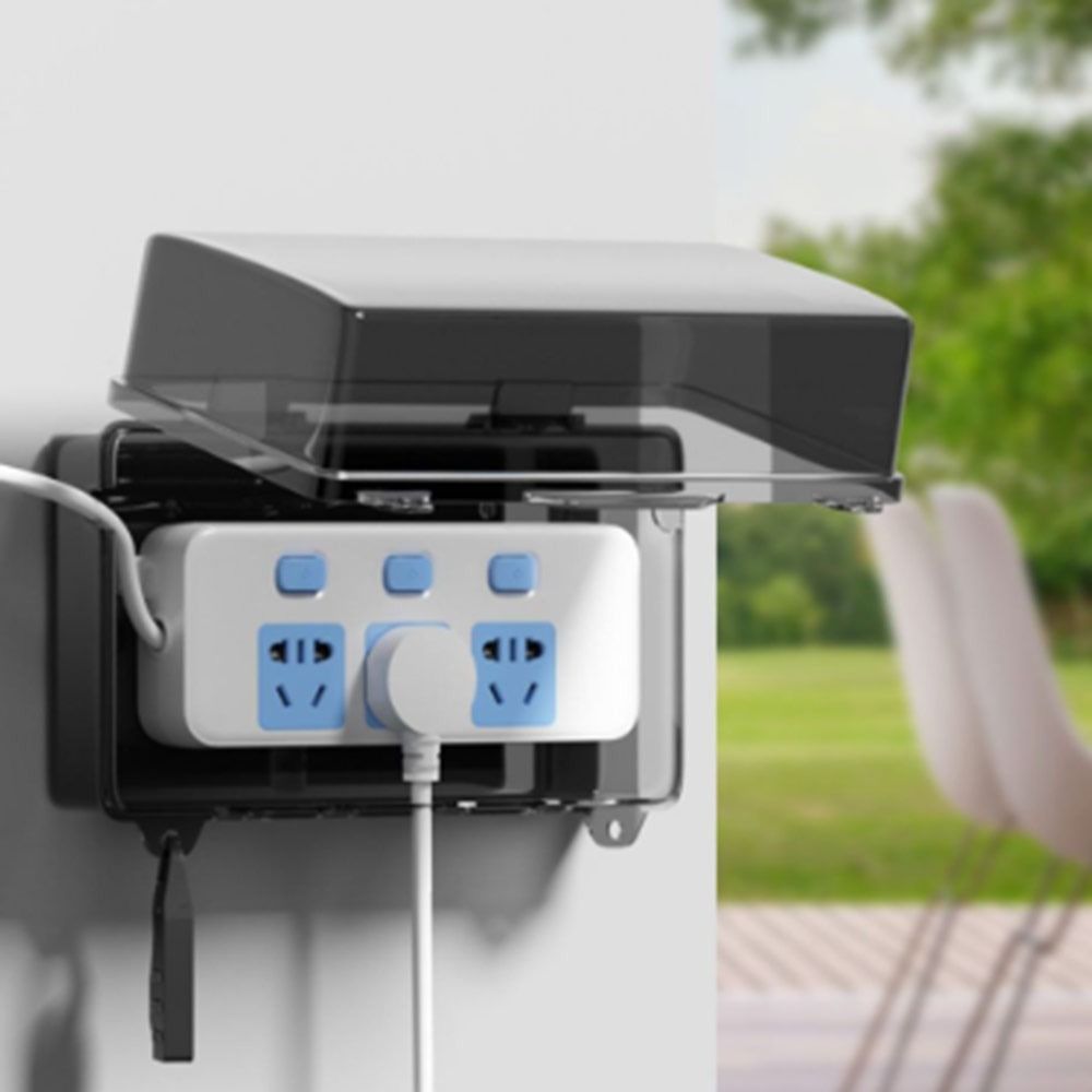 Outdoor Power Strip Weatherproof - Duurzame kunststof stekkerdoos Waterdichte weerbestendige kabelbeheerdoos
