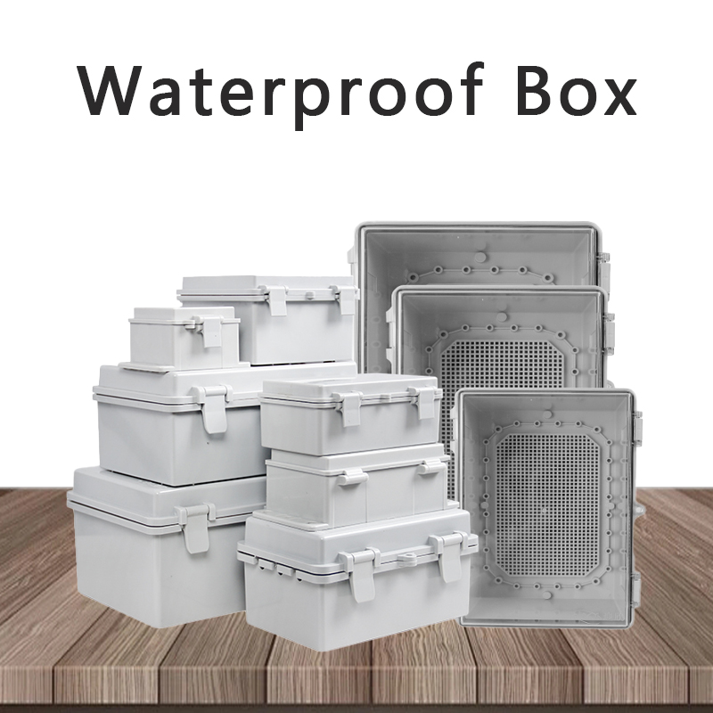 Outdoor Power Box Cover - IP66 waterdichte grijze/transparante afdekbehuizing stroomaansluitdoos ABS