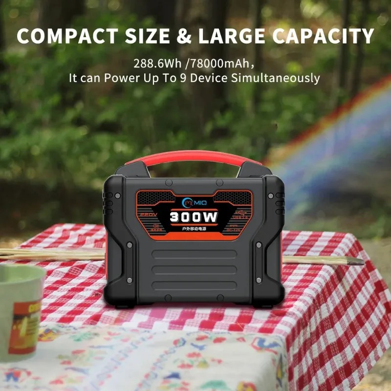 Outdoor Power Usb - Hoogwaardige 300W draagbare krachtcentrale 299.7Wh zonnegenerator