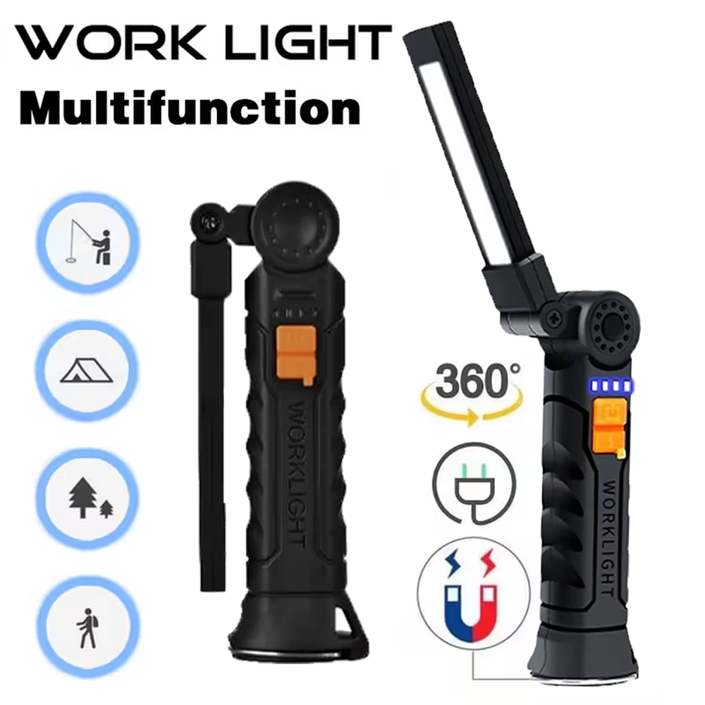 Outdoor Power Usb - Draagbare COB LED-zaklamp USB oplaadbare zaklamp