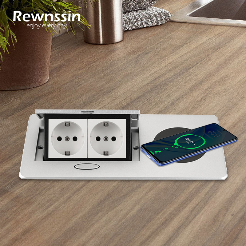 Outdoor Usb Power Strip - Eu Pop-Up, Ingebouwde Desktop Office Socket,
