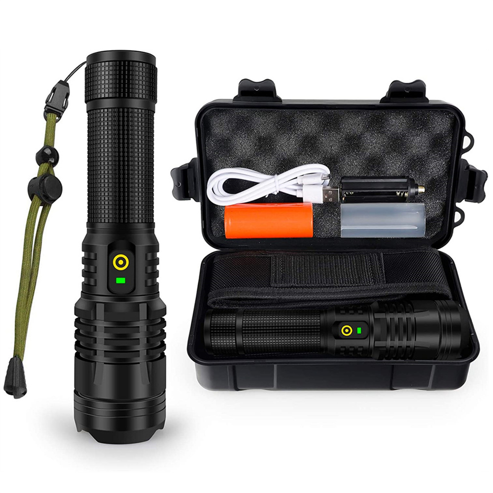Outdoor Power Meter Bike - Meest krachtige XHP70.2 zoombare zaklampen Meest