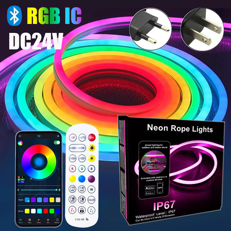 Outdoor Power Strip Weatherproof - 24V Adresseerbare Neon LED Strip 5M
