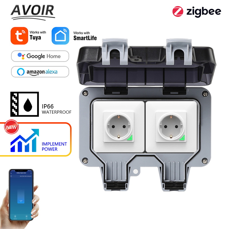 Outdoor Usb Power Strip - Avoir Tuya Zigbee Stopcontacten IP66 Waterdichte