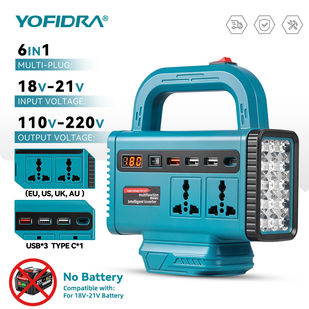 Outdoor Powerwall - YOFIDRA 220V Draagbare Power Inverter Buiten