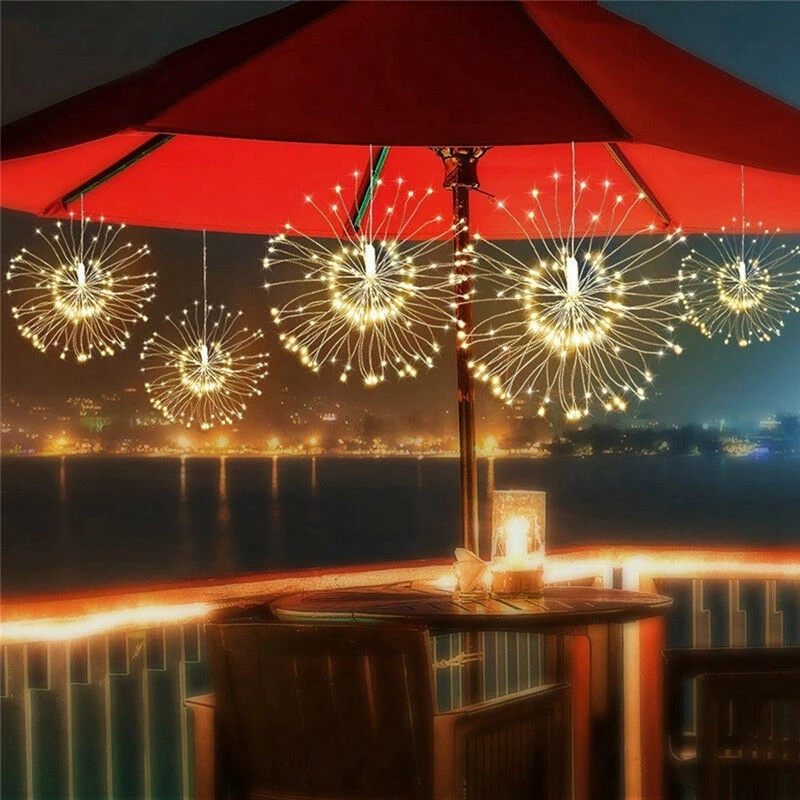 Outdoor Power For Xmas Lights - 120Led 200 Led Solar Lamp Starburst