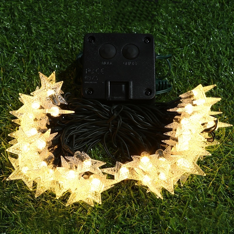Sterrenlichtslingers op zonne- - Outdoor Power For Xmas Lights recensie en prijs