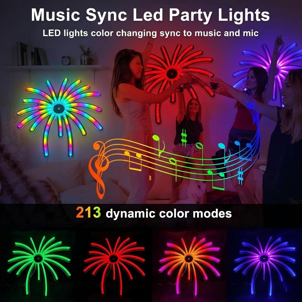 RGB Vuurwerk Neon Licht LED La - Outdoor Power For Xmas Lights recensie en prijs