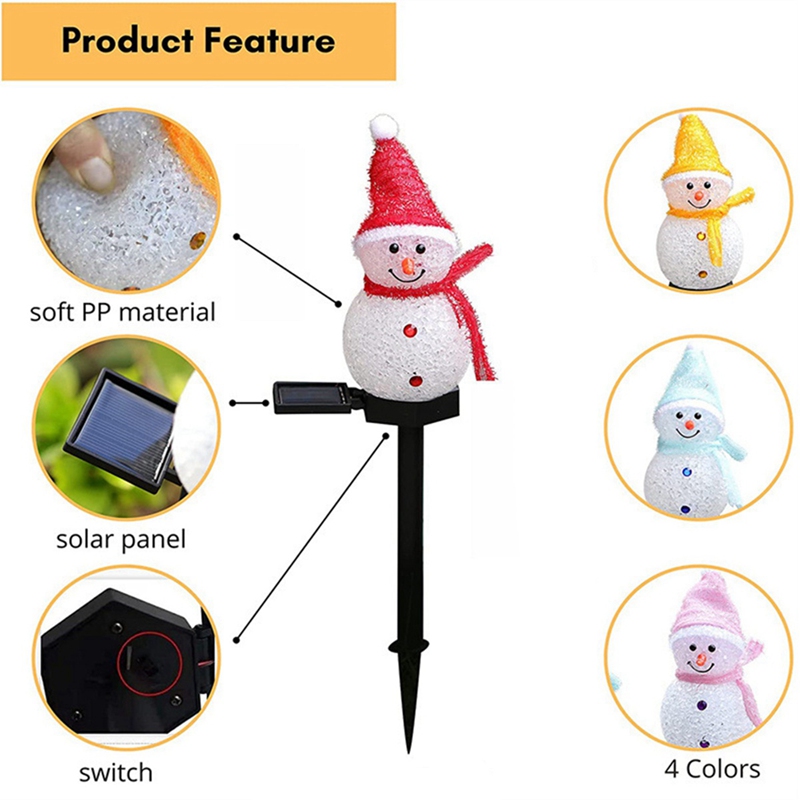 LED Sneeuwpop Solar Garden Lig - Outdoor Power For Xmas Lights recensie en prijs