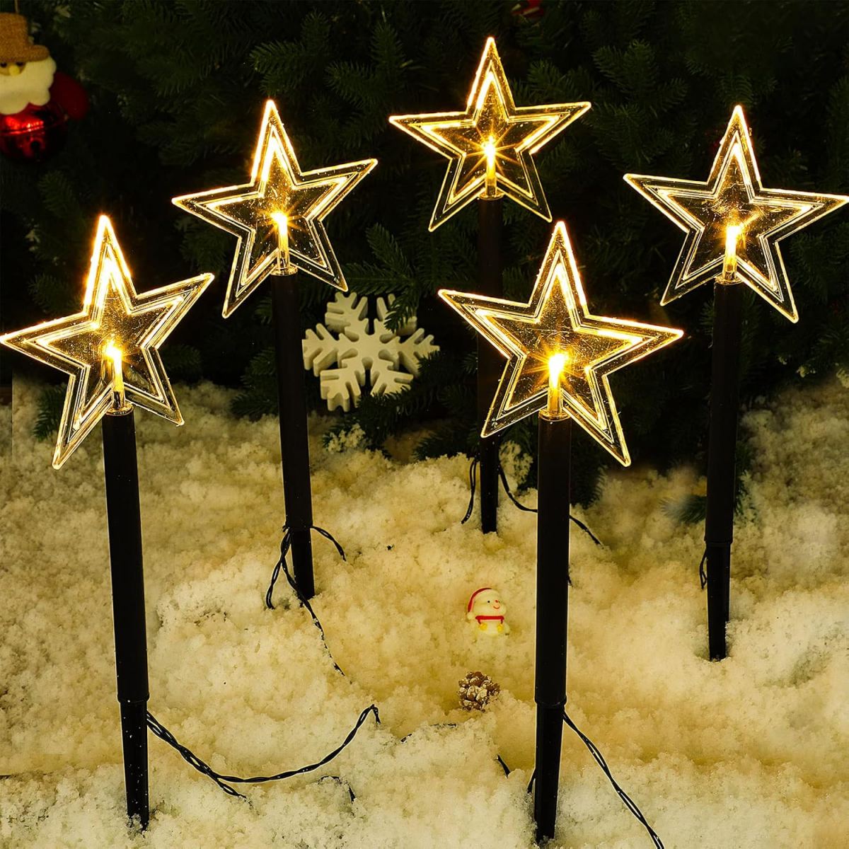 5 stuks kerstpadverlichting wa - Outdoor Power For Xmas Lights recensie en prijs