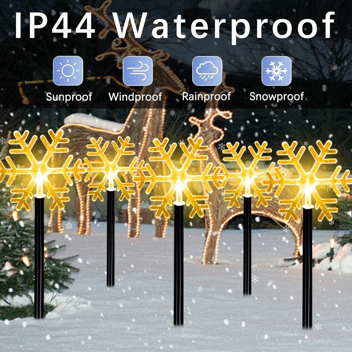 5 stuks kerstpadverlichting wa - Outdoor Power For Xmas Lights recensie en prijs
