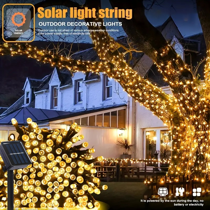 5 M-32 M LED Solar Lichtslinge - Outdoor Solar Power Xmas Lights recensie en prijs