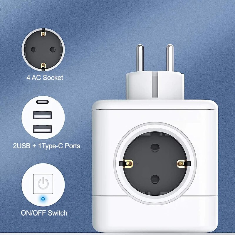Massfa 4 Eu Ac Stopcontacten S - Outdoor Usb Power Strip recensie en prijs