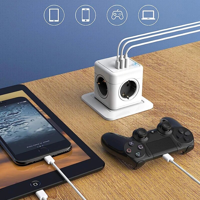 Massfa 4 Eu Ac Stopcontacten S - Outdoor Usb Power Strip recensie en prijs