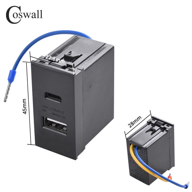 COSWALL E45 / P45-serie Wit /  - Outdoor Usb Power Strip recensie en prijs