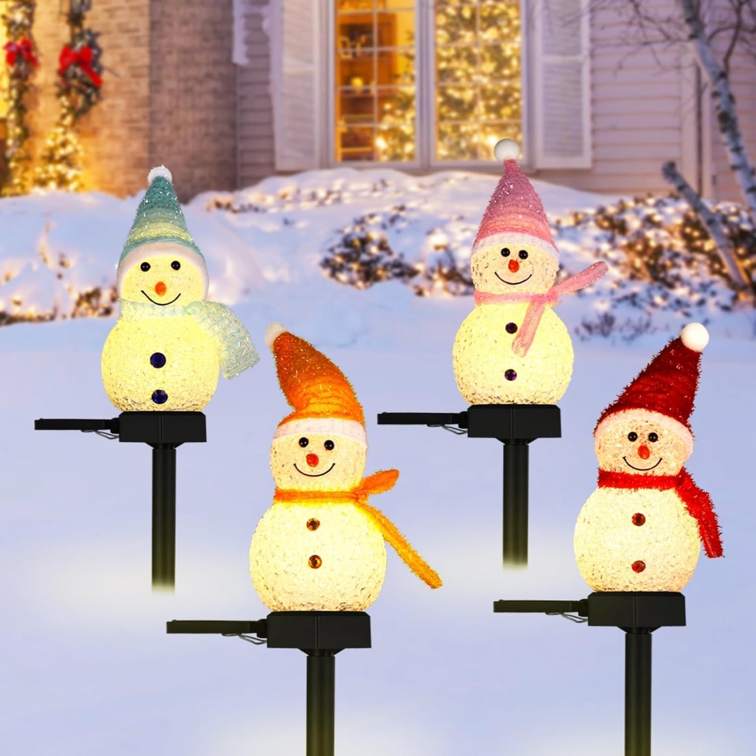 LED Sneeuwpop Solar Garden Lig - Outdoor Power For Xmas Lights recensie en prijs