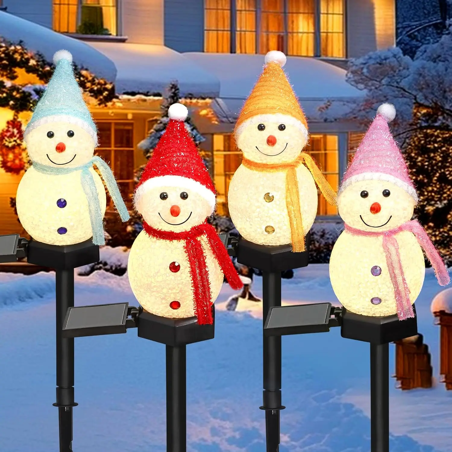 LED Sneeuwpop Solar Garden Lig - Outdoor Power For Xmas Lights recensie en prijs