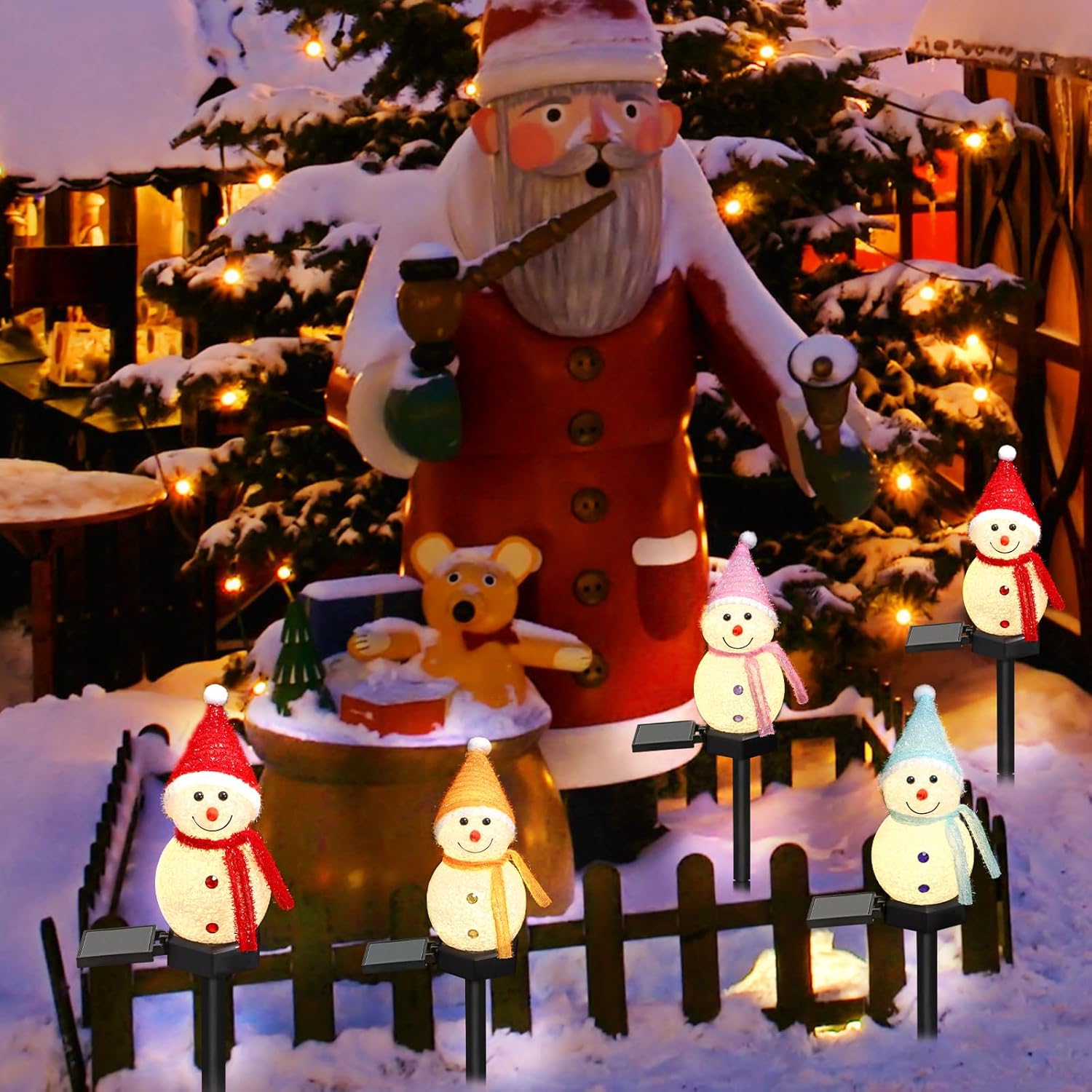 LED Sneeuwpop Solar Garden Lig - Outdoor Power For Xmas Lights recensie en prijs