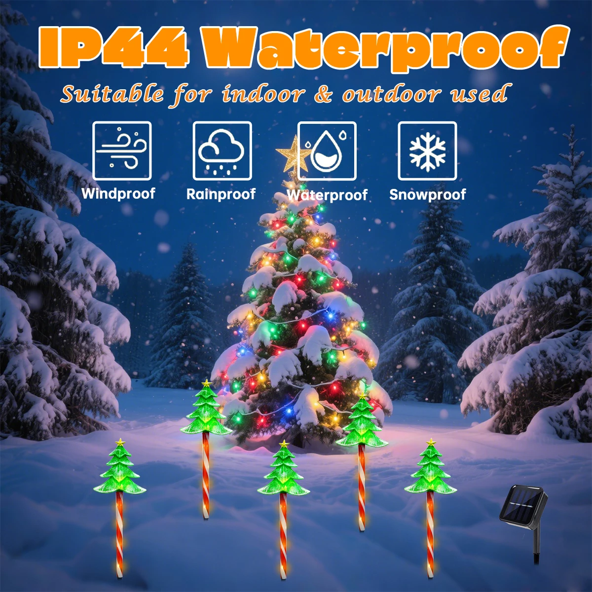 Pop 5 stks/set LED Kerstboom D - Outdoor Power For Xmas Lights recensie en prijs