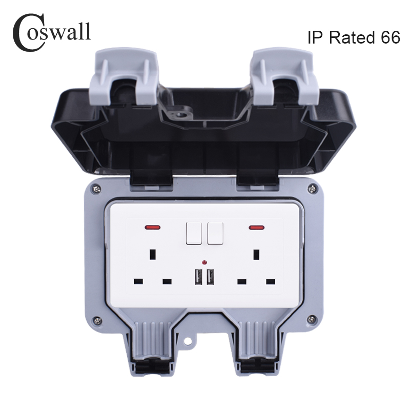 Coswall IP66 Weerbestendige Wa - Outdoor Power Box Cover recensie en prijs
