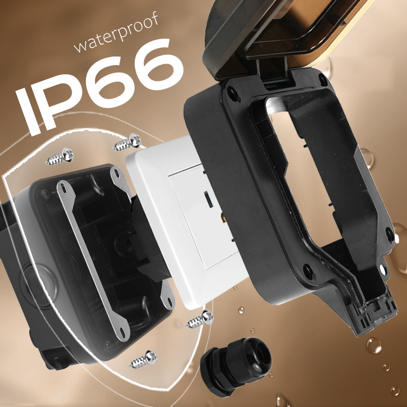 Avoir IP66 waterdichte wandcon - Outdoor Usb Power Strip recensie en prijs