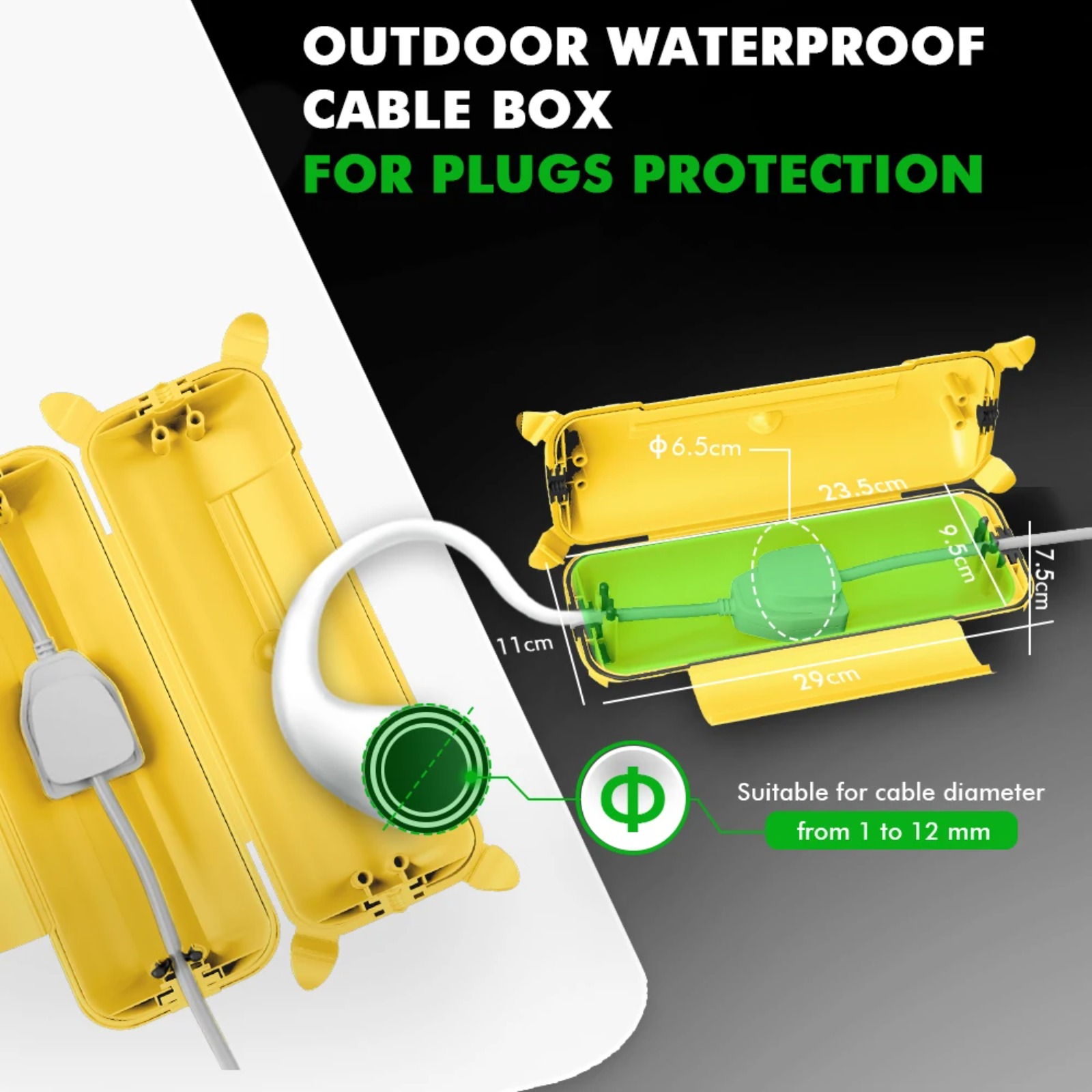 IP44 Buitenverlengsnoerhoes 29 - Outdoor Power Box Cover recensie en prijs
