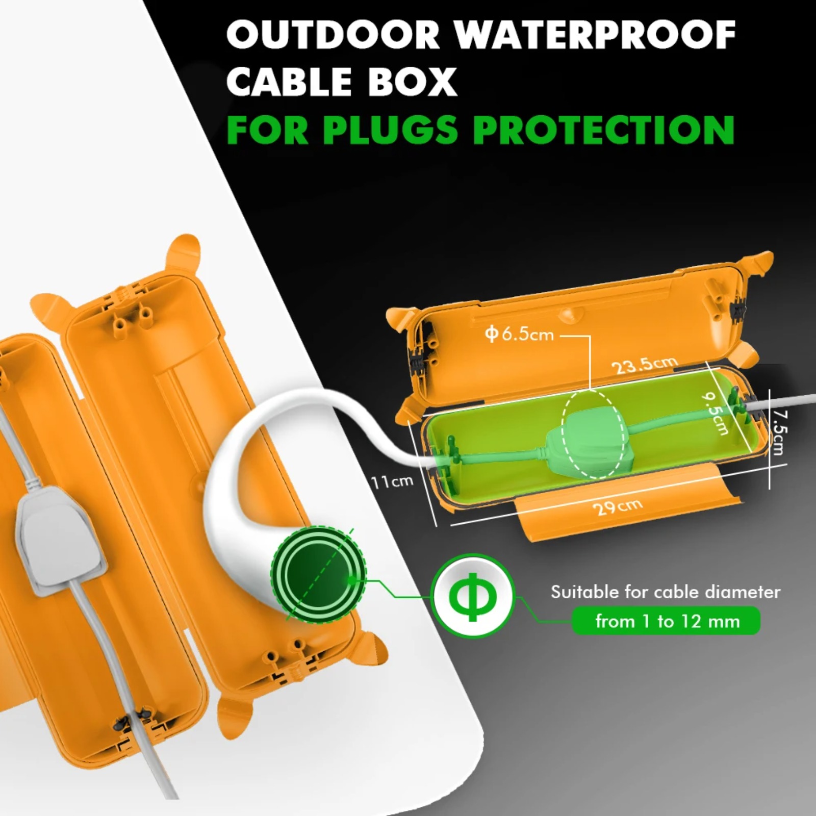 IP44 Buitenverlengsnoerhoes 29 - Outdoor Power Box Cover recensie en prijs