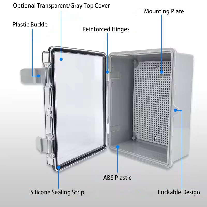 IP66 waterdichte grijs/transpa - Outdoor Power Box Cover recensie en prijs