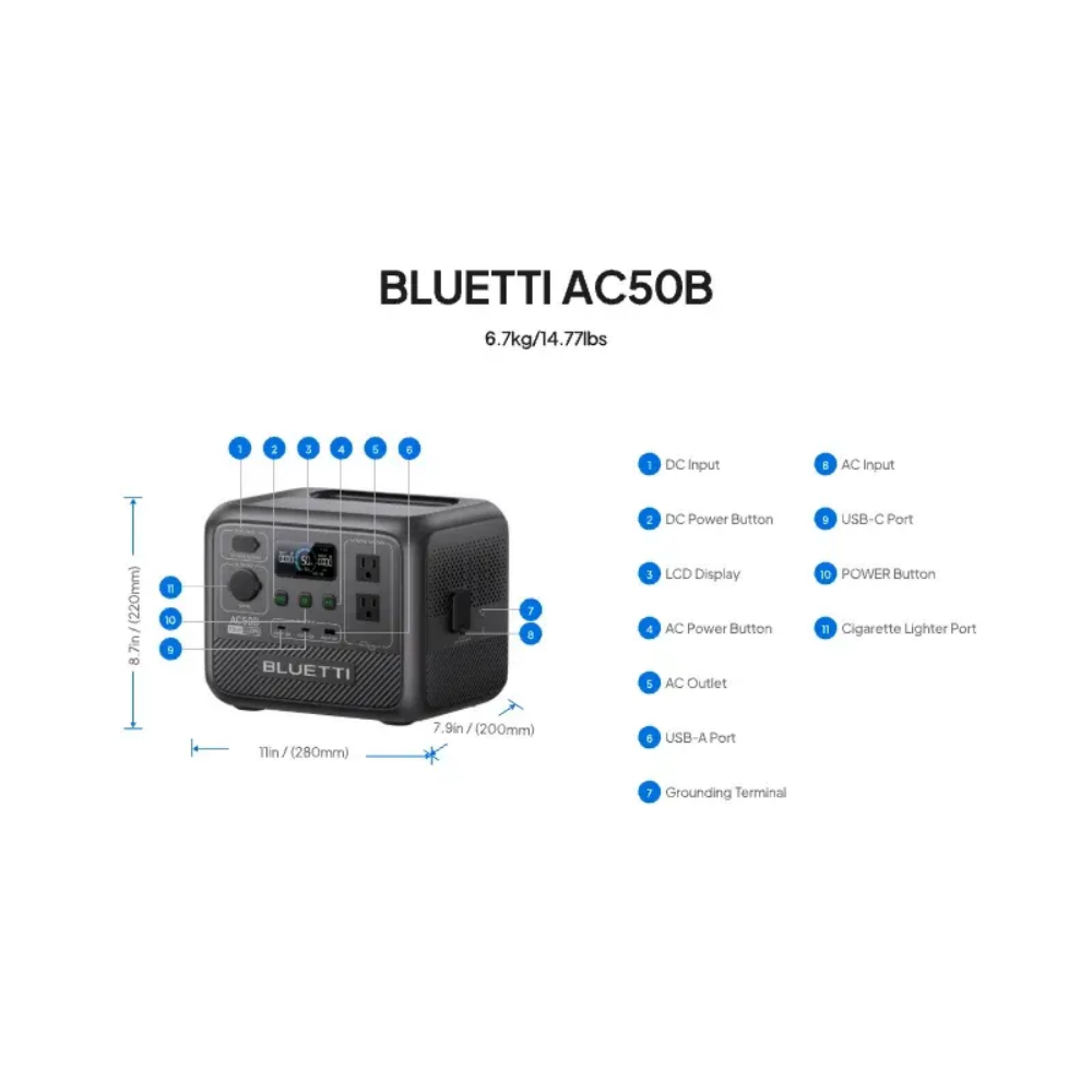 BLUETTI AC50B Draagbare Powers - Outdoor Powerwall recensie en prijs