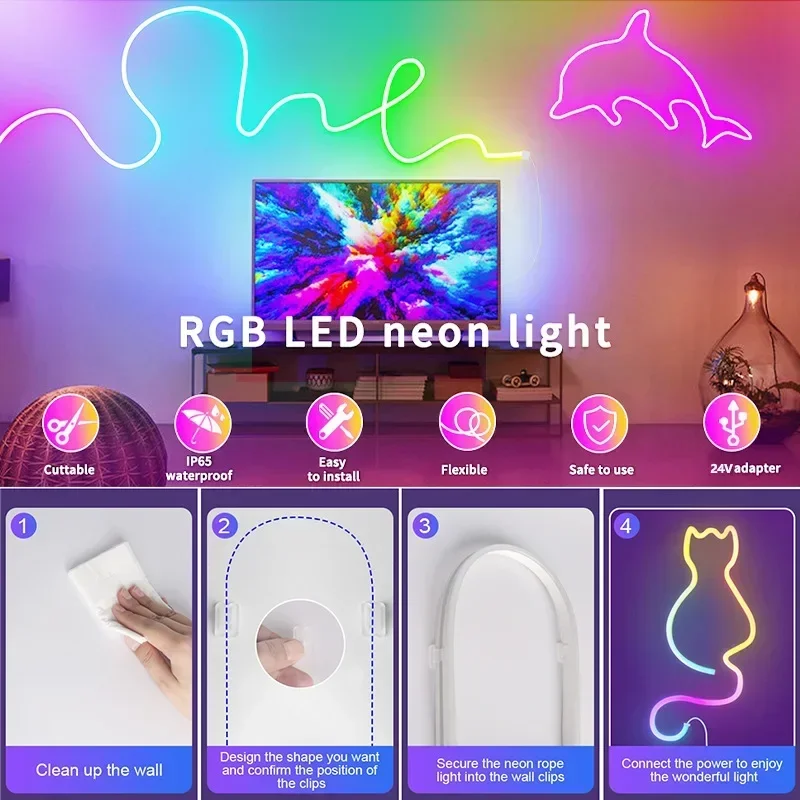 24V Adresseerbare Neon LED Str - Outdoor Power Strip Weatherproof recensie en prijs