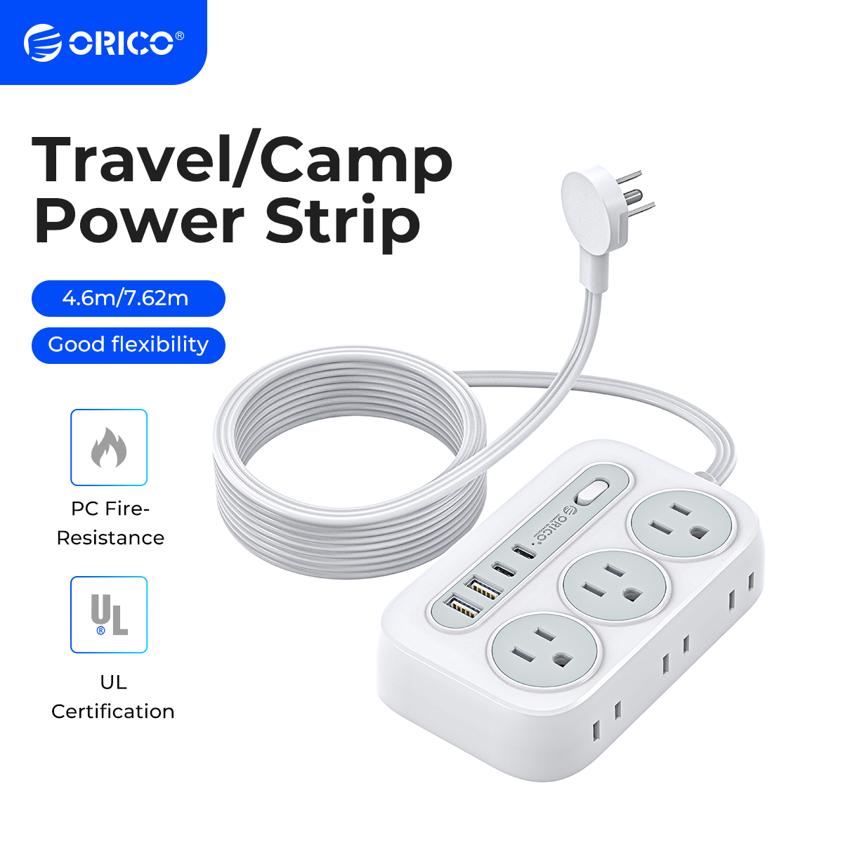 Orico Stekkerdoos Met 6 Aanslu - Outdoor Usb Power Strip recensie en prijs
